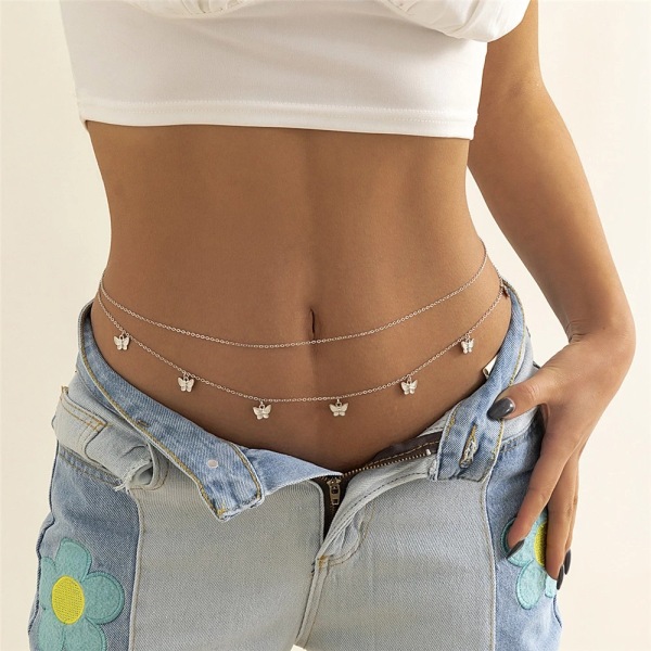 Sexy Body Chains Jewelry Boho Summer Beach Bikini Waist Chain Acc