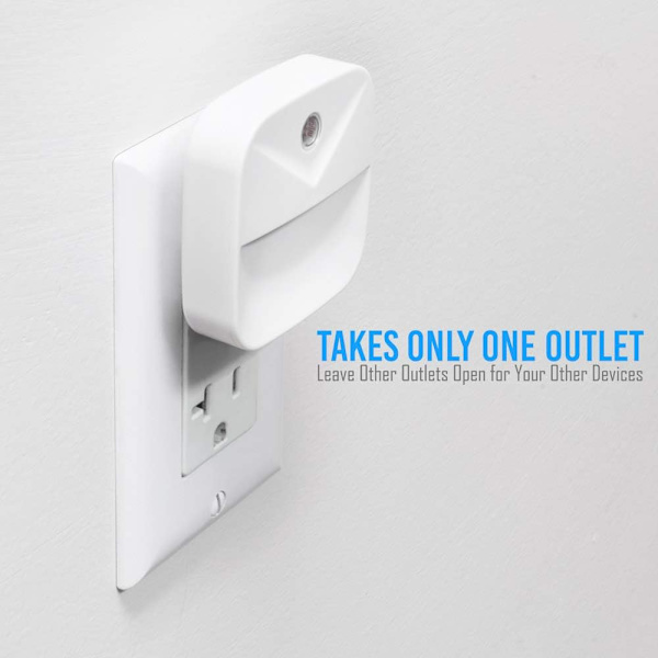 LED-nattlampa - Plug in Wall - Super Smart Dusk to Dawn Sensor Ac