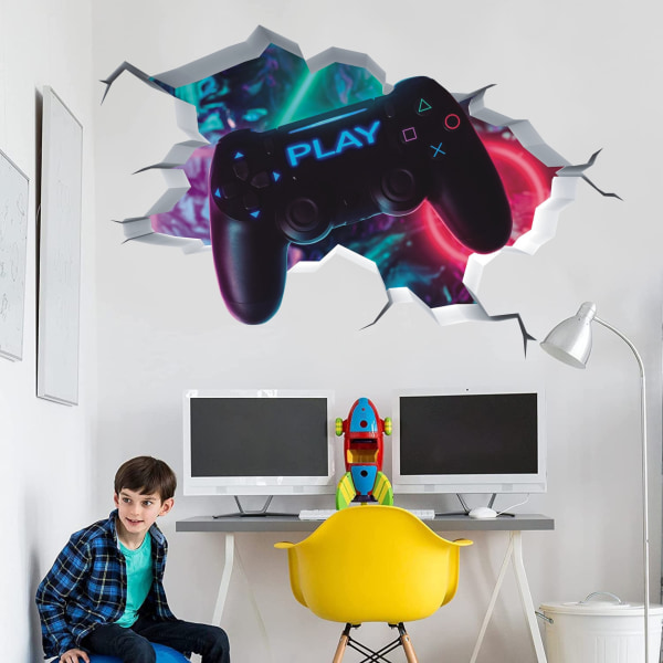 3D Gamer Wall Stickers, Gamer Wall Poster Decoration, ADIY Gamer St