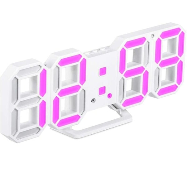 Digital väckarklocka, vägg LED-nummer tid larmklockor