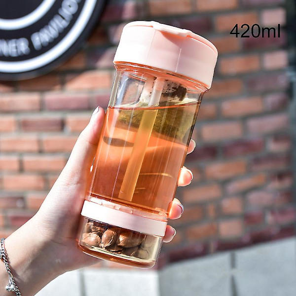 Dubbelrörsöppning Design Creatives Vattenflaska för dubbla användningsområden Drinki