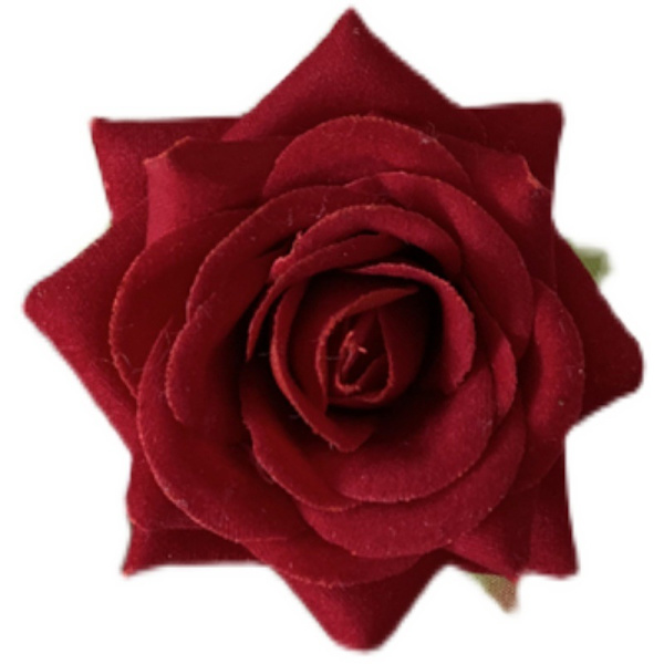 8 st, roshårklämmor, blomma hårklämmor, röd
