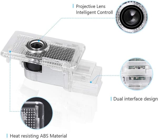 Auton Cadillacin LED-ovilogovalot Projektori 3D Ghost Shadow L