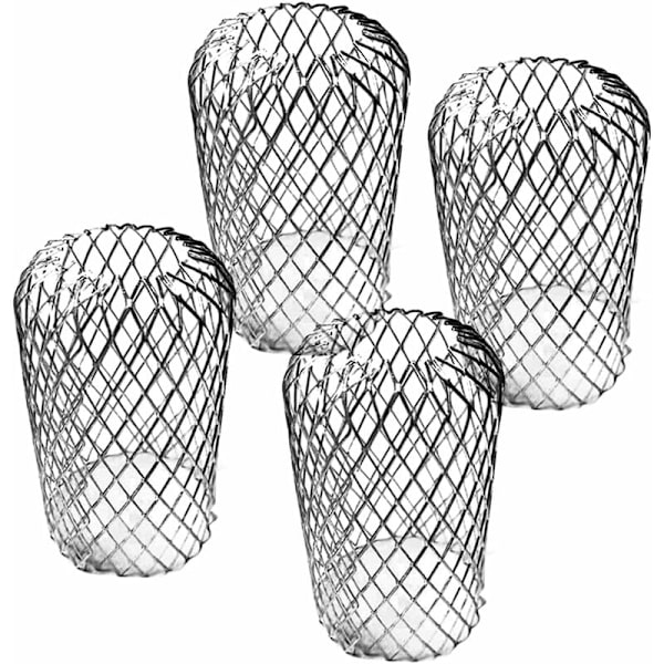 4 st aluminiumrännskärmar, rännsilfilter i metall, justerbar rännskydd A