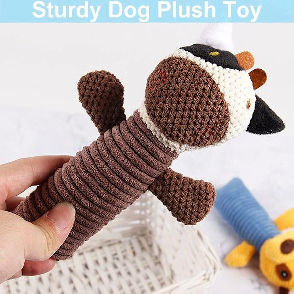 Hundleksaker mot tristess 2 stycken hundpip leksaker plysch hund leksak S
