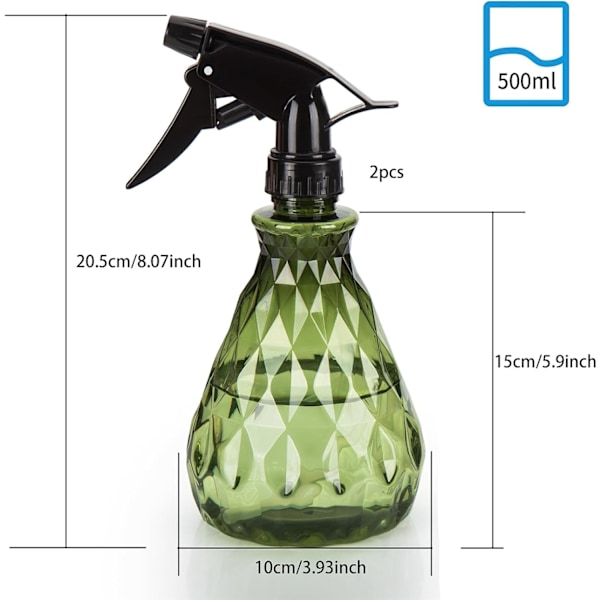 500 ml Sprayflaskor, Tomma Återfyllningsbara, Tomma Plastvattenflaskor, S