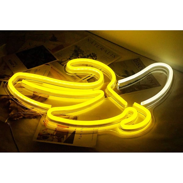 1 st Banan Neon Skylt USB LED Ljus Konst Vägg Dekorativ för sovrum