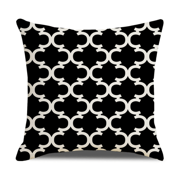 6 stk, putetrekk 45x45cm lerret dekorative sofa kasteputer G