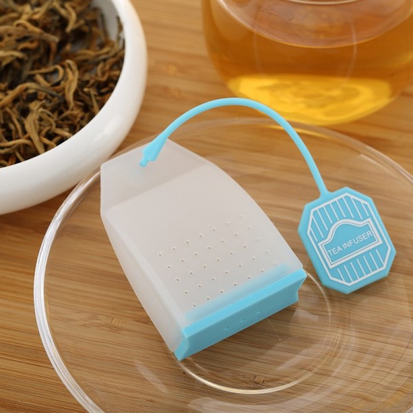 6-pack silikon te-infusers, återanvändbara filter för lösa tepåsar
