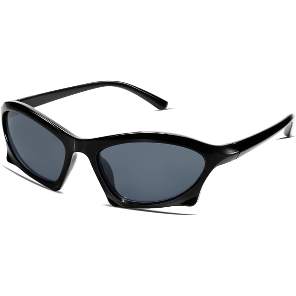 Aurinkolasit Trendikäs Wrap Y2k Vintage Shades Bat Eyeglasses B ympärillä