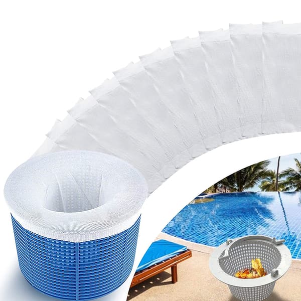 20 stk. Pool Skimmer Strømper, Holdbare Elastiske Nylon Stof Filtre til Svømning