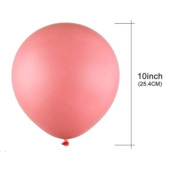 Ballonger Pastell, 100 st Latex Färgade Ballonger, Färgglada Luftballonger