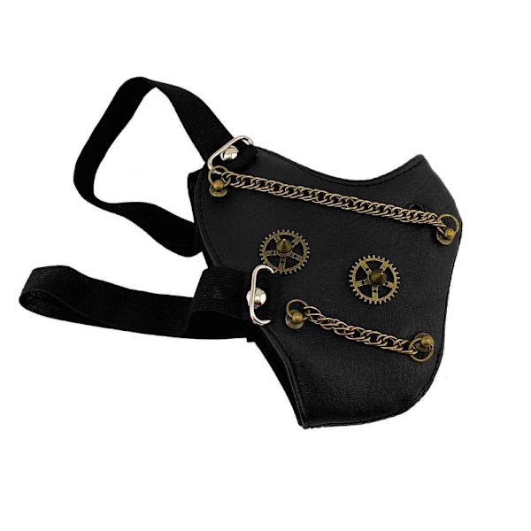Steampunk Retro Gotisk Lädermask Halloween Cosplay Mask