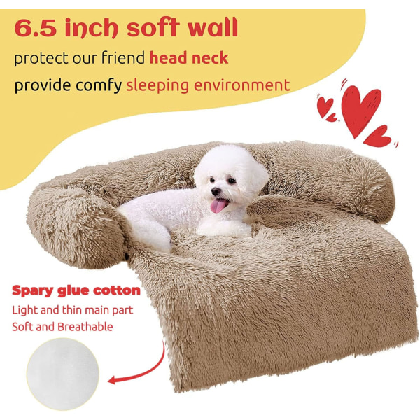 Dog Sofa Mat Cover Soft Plush , Dog Mat for Furniture Protector P