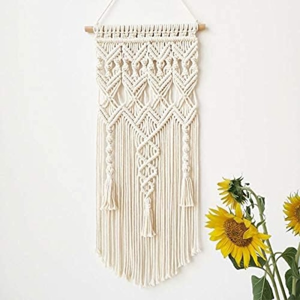 Bohemisk Macrame Väggbonad Vävda för Heminredning