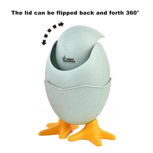 Mini Bordspapperskorg Med Äggskalslock Söt Papperskorg Flip