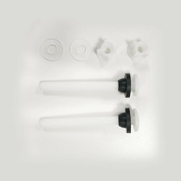 2 pakker 8,5 cm toalettsetehengsler og muttere
