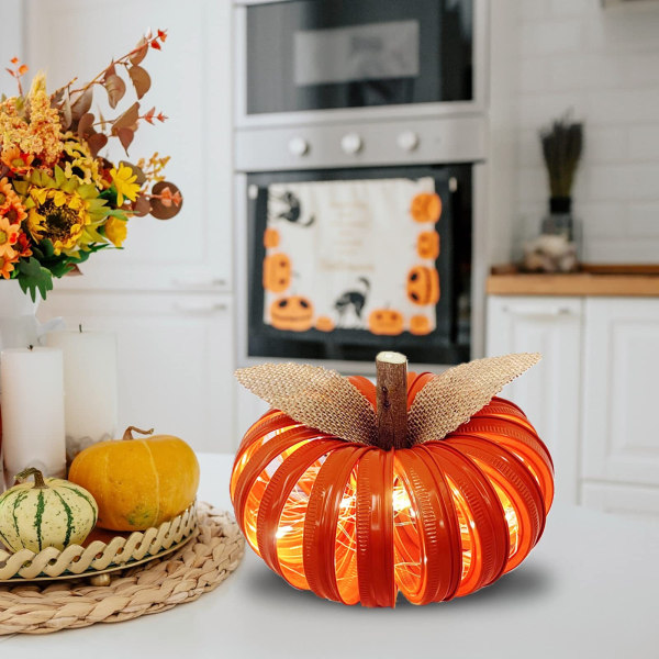 1 pakke nyt smedejern Thanksgiving Halloween Mason Jar Lid Jack