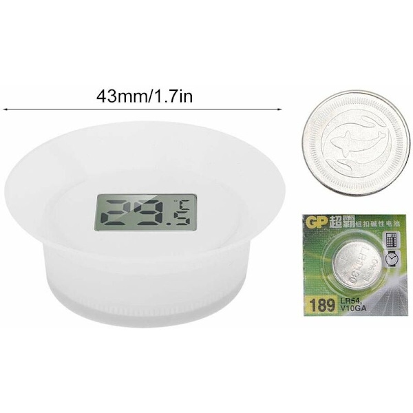Akvarievattentermometer, Lättvikts Dubbelanvändning Stor Akvarium Torr Termometer, Akvarium Fisk Tank Termometer