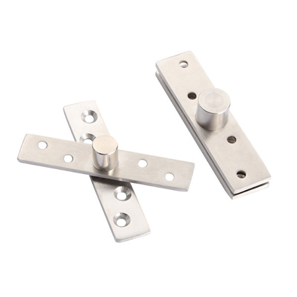 360 graders dörrpivot gångjärnshårdvara silver 74mm längd-（2st)