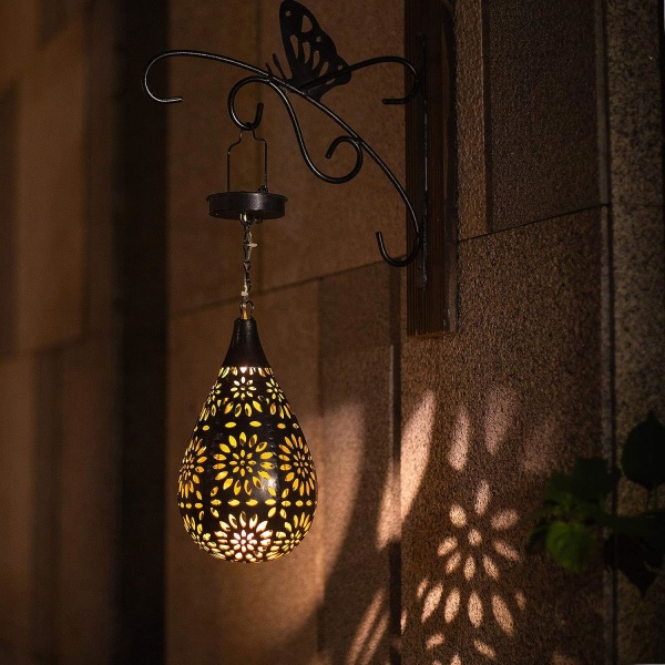 Solcellslampor för utomhusbruk, Boho LED-blommor, vattentät dekor