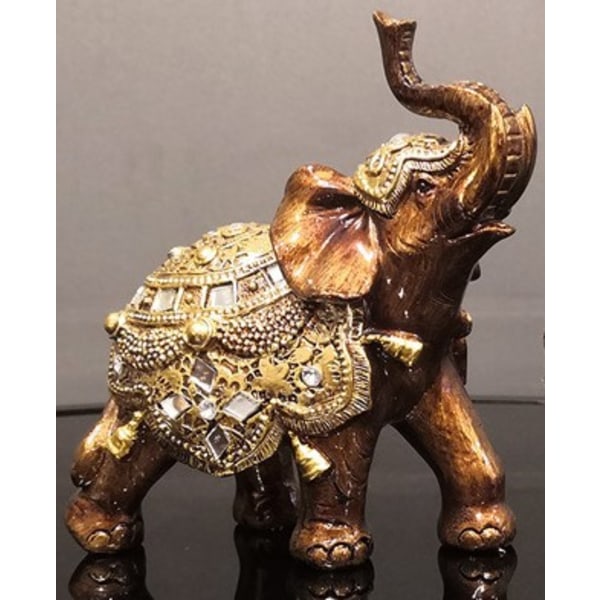 Elefantstaty, perfekt för heminredningspresent, thailändsk elefant, Feng