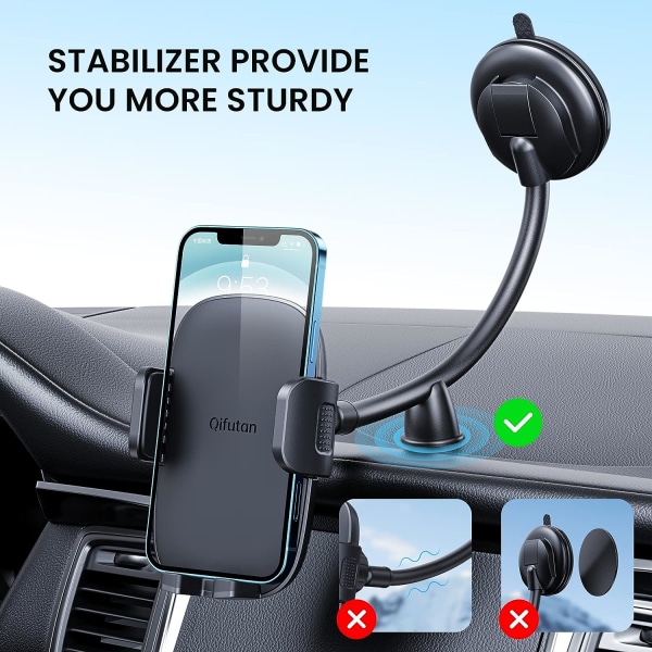 Car Phone Holder Long Arm Dashboard Windshield Car Phone Holder S