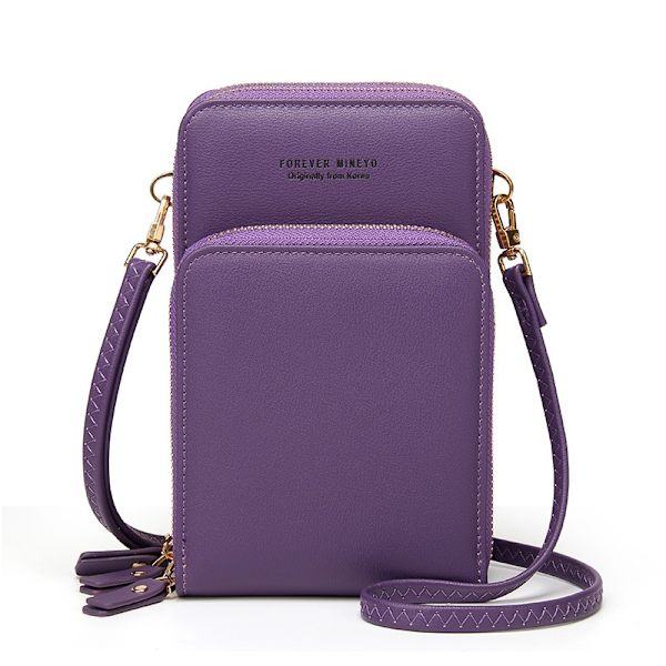 Crossbody mobilväska för kvinnor, mobilväska, korthållare,