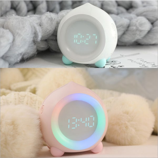 1 Piece Children's Light Up Alarm Clock,Bluetooth Multifunctional