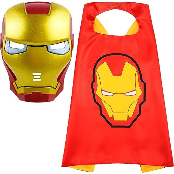 Superheltelegetøj til drenge i alderen 4-10 Superheltekappe og maskesæt Sup