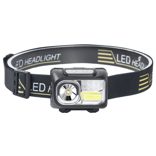 LED headlamp strong inductive light rechargeable fishing running