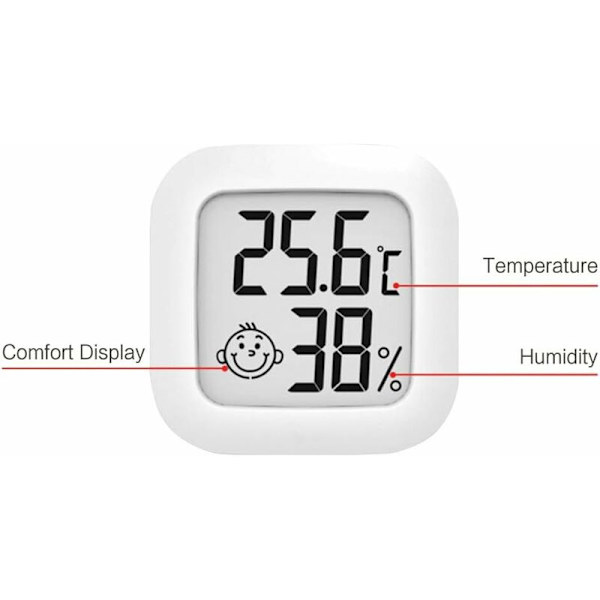 Mini digital hygrometer termometer med hög noggrannhet inomhus, Tempera