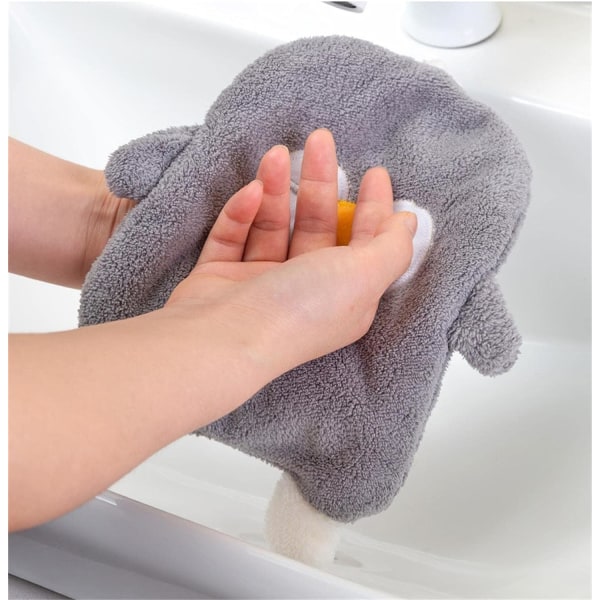 Søt pingvindesign baderomshåndkle - Mykt tørkehåndkle