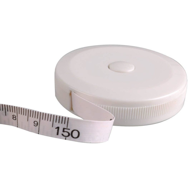 Mjukt måttband, hopfällbart syband 5 stycken flexibelt måttband med tryckknapp för kroppsmätning kläder viktminskning 1,5 meter/ 60 tum