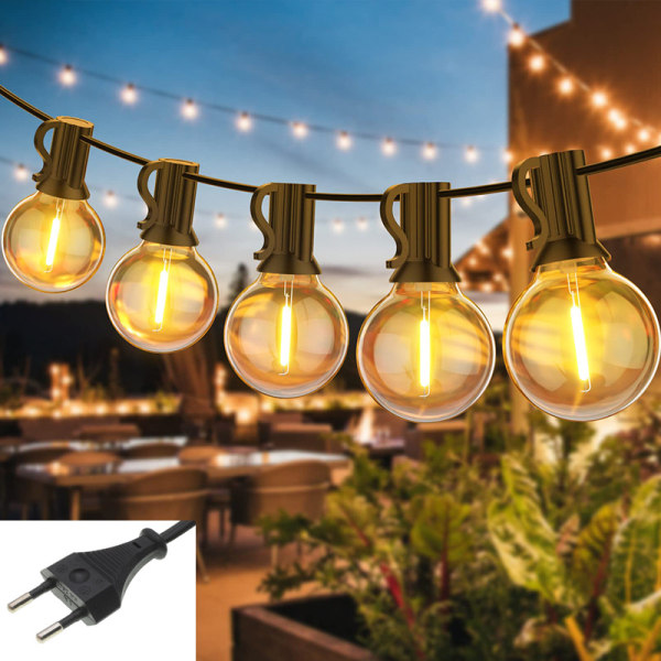 Outdoor Fairy Lights 15.2M Waterproof LED Fairy Lights Garden, We