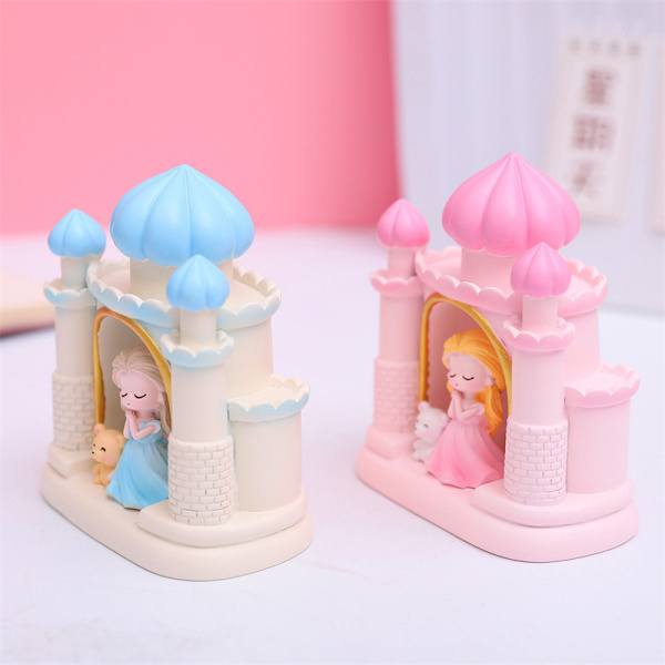 1 Pack Fairy Tale Kingdom Rosa Prinsessa Slott Stjärnlampa Kreativ