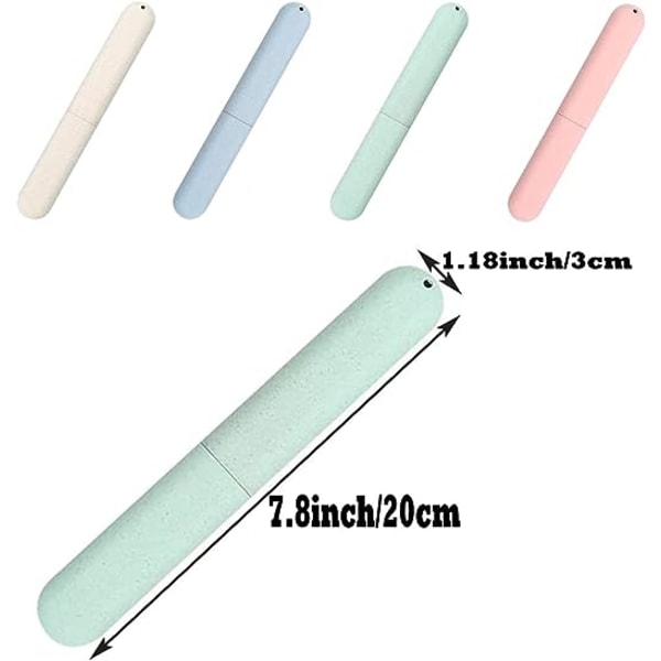 4 Pieces Toothbrush Case, Toothbrush Storage Box, Plastic Toothbr