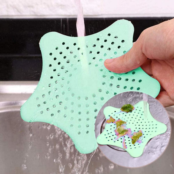 Silikondräneringsskydd, Avloppshårssamlare, Duschhårsfilter