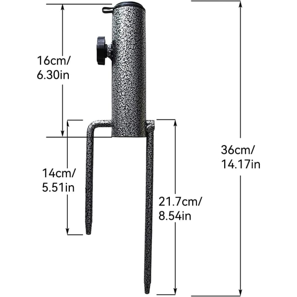 2 stk. Parasollanker Parasollholder, Elastisk Justerbar Parasollfot