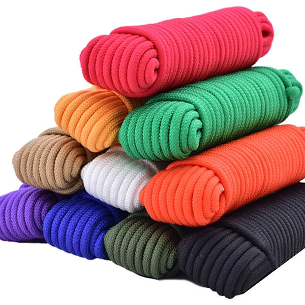 100m φ3 / 16 tum (5mm) nylon polyrep flagstång Polypropylen kappa