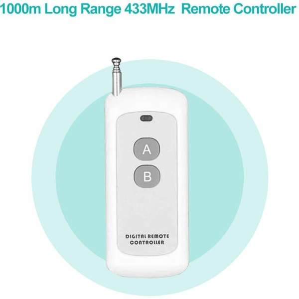 1000M lang rekkevidde høy effekt 2-kanals trådløs fjernkontroll