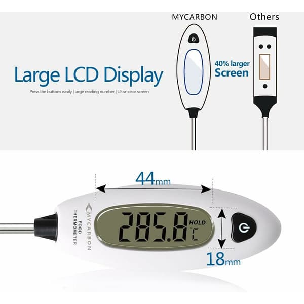 Långt matlagnings termometer temperaturgivare digital köks termometer