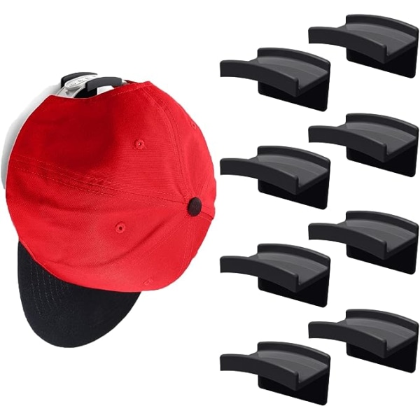 JP Modern självhäftande hattkrokar för vägg (8-pack) - Minimalistisk hatt R