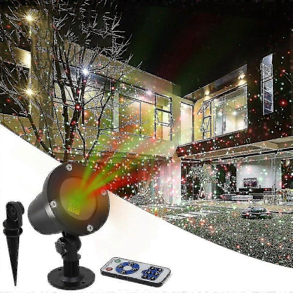 Jul LED-projektor för utomhuslandskapsscen, julbelysning