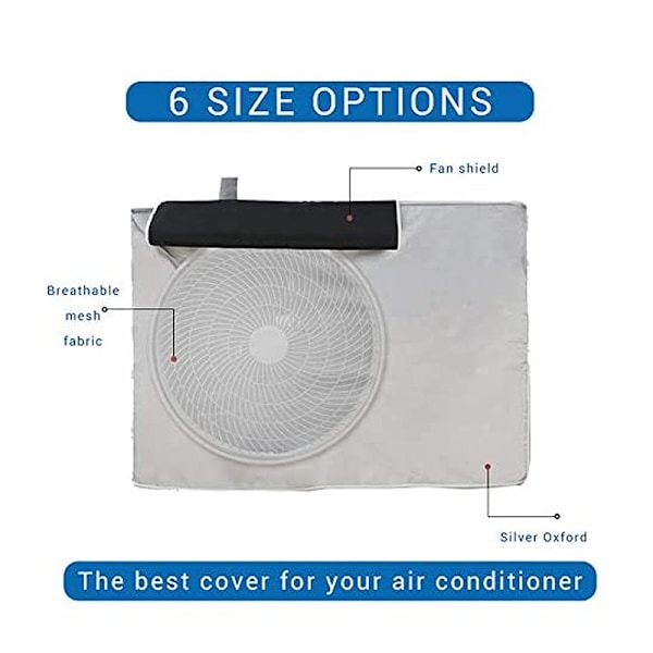 Air Conditioning Cover Støv- og vandtæt Oxford-stof Udendørs（92*35*69cm