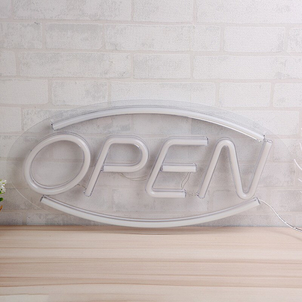 USB OPEN Neon Skylt Ljus LED Neon Lampor Vägg Hängande Dekor Romant