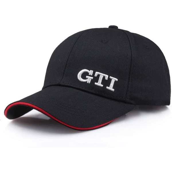 GTI Baseball Cap med brodert bokstav - Avslappet caps for menn og kvinner - Racing C