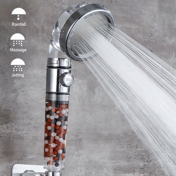 Shower Head, Anti Limescale Shower Head with High Pressure Water Saving Hos