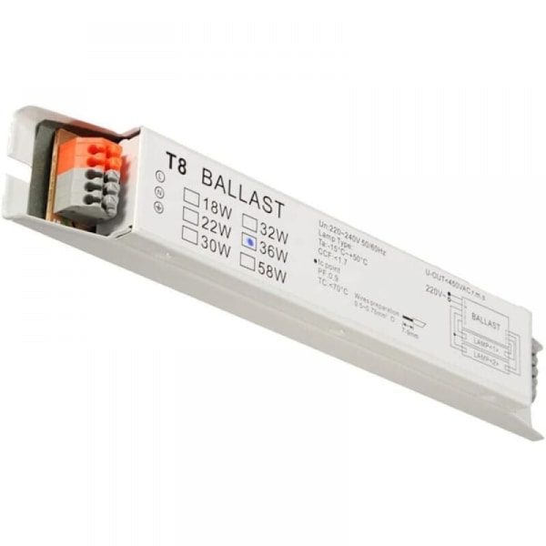 Elektronisk Ballast T8 2x36W Spänningsbredd Fluorescerande Start Energibesparande B