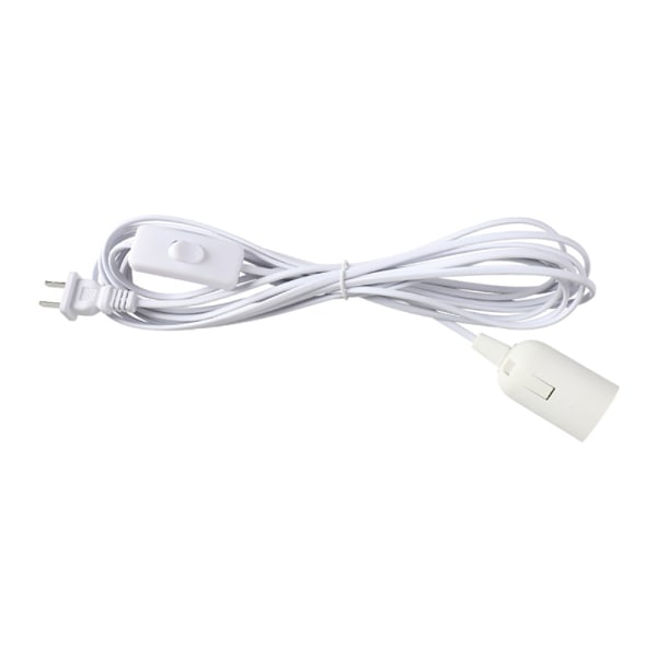 Lamphållare E27 Upphängning 3m Sockel med Wire Kabel för Salt wit